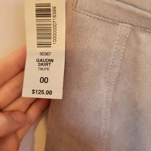 Wilfred Taupe Gaudin Faux Suede Maxi Skirt - Picture 6 of 6